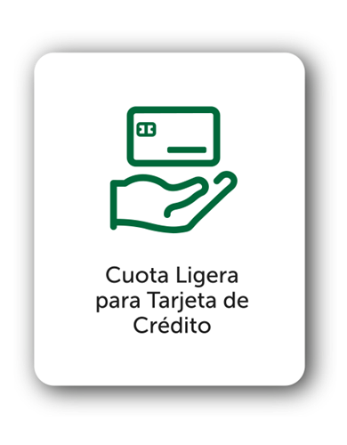 Cuota Ligera para Tarjeta de Cédito
